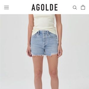 Agolde denim shorts